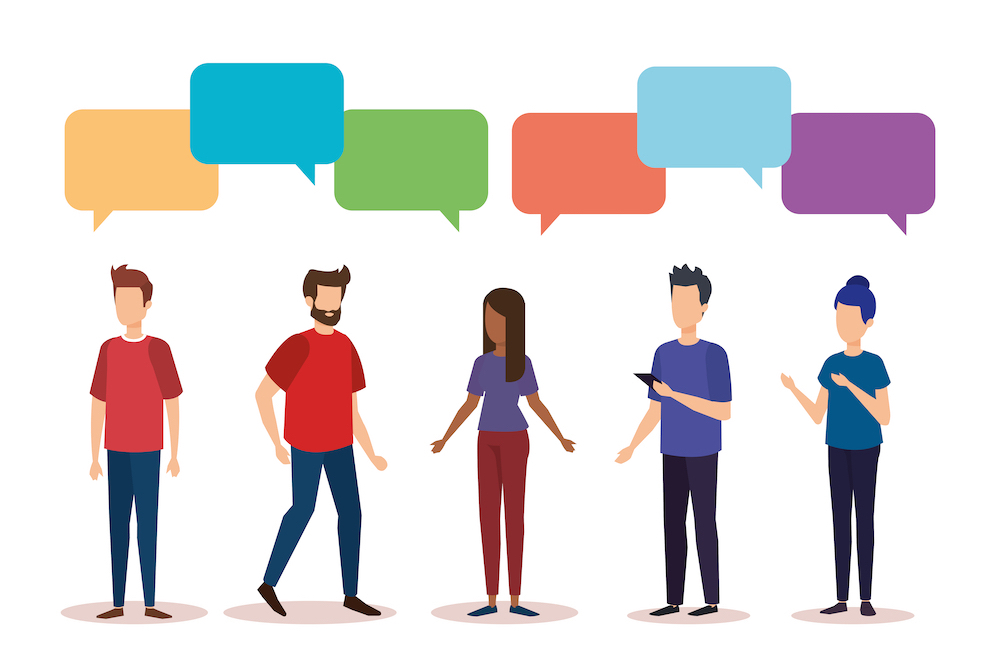 team communicating with each other