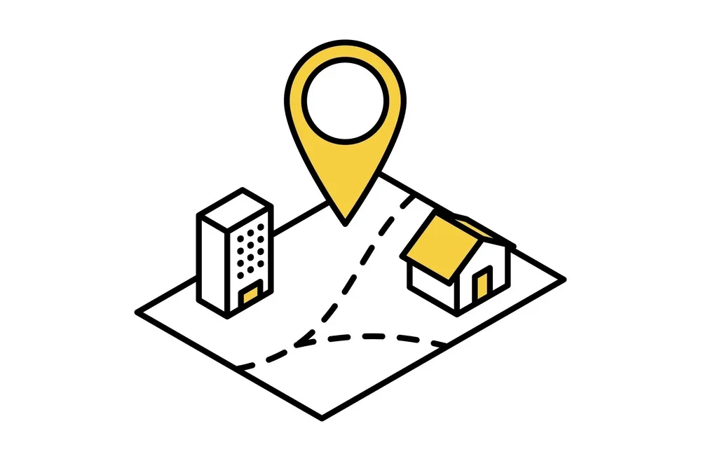location pin on map